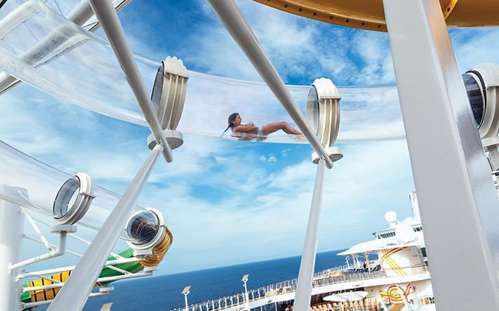 Guest on The Perfect Storm waterslides